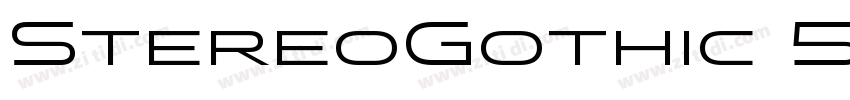 StereoGothic 500 Reg字体转换
